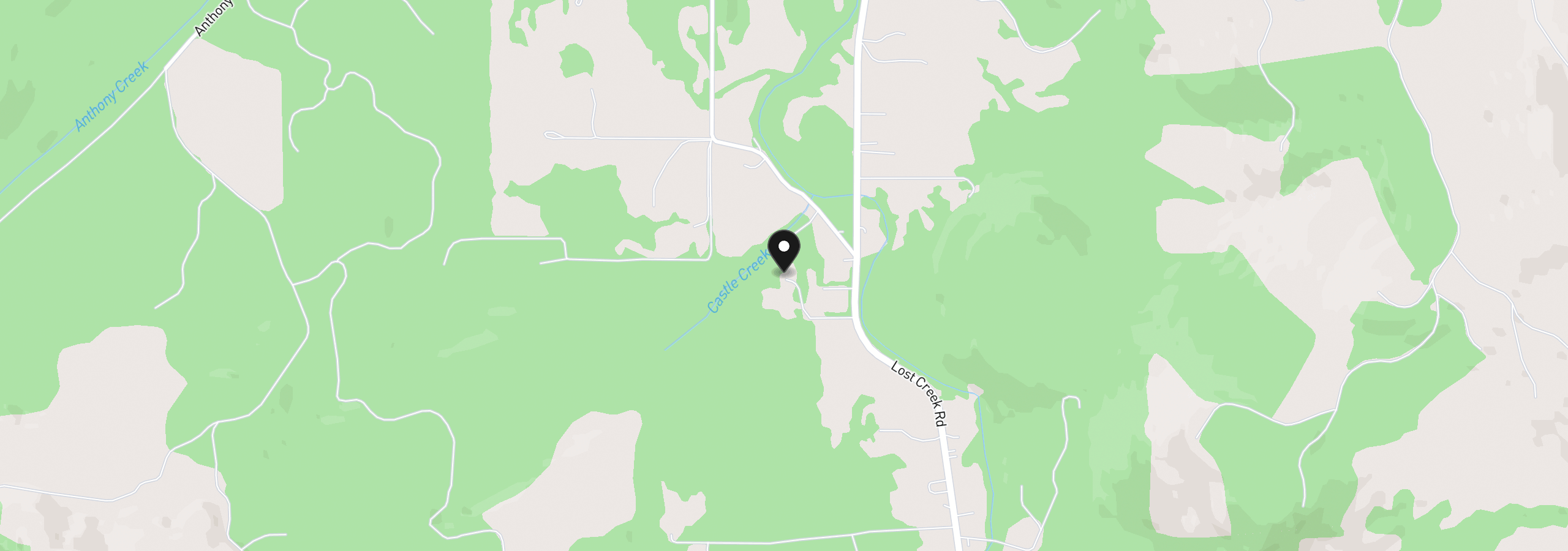 Map showing the location of 81482 Lost Creek Rd, Dexter, OR 97431