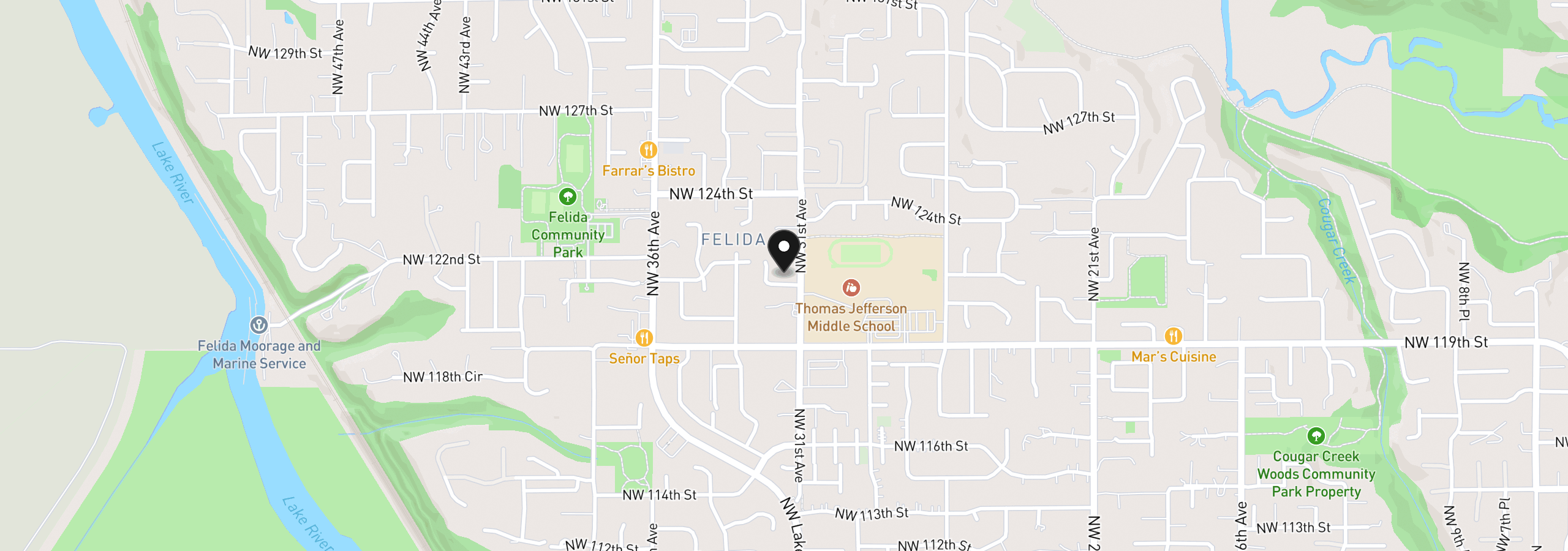 Map showing the location of 3114 NW 121st St, Vancouver, Wa 98685
