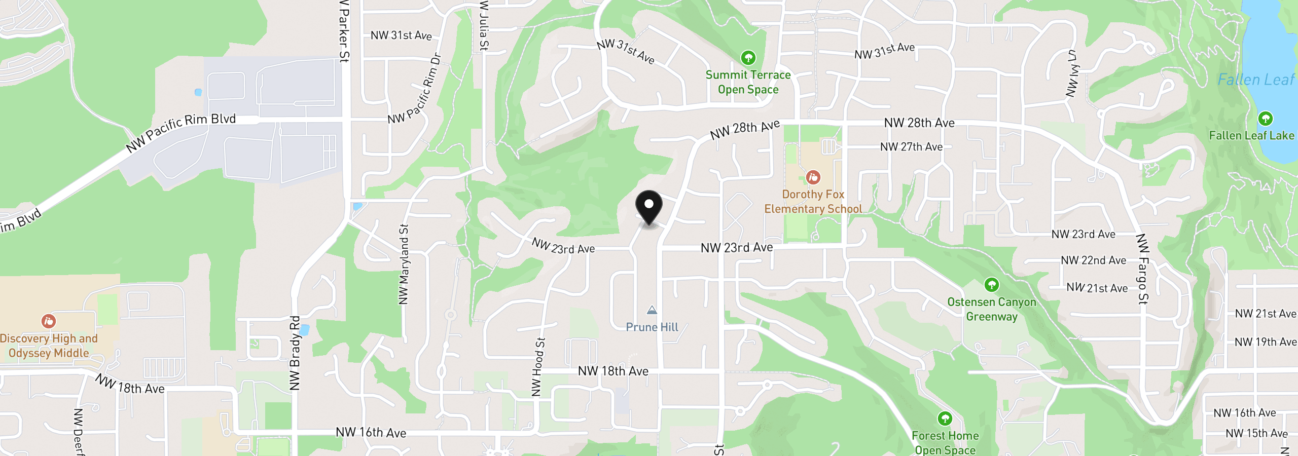Map showing the location of 2722 NW 24th Ave, Camas, Wa 98607