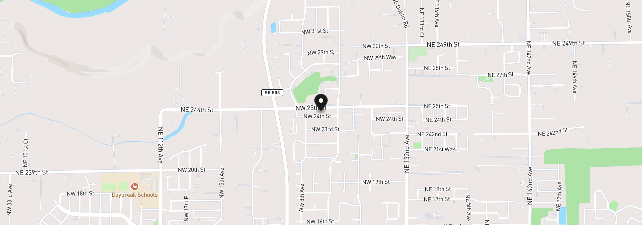 Map showing the location of 700 NW 24th St, Battle Ground, Wa 98604