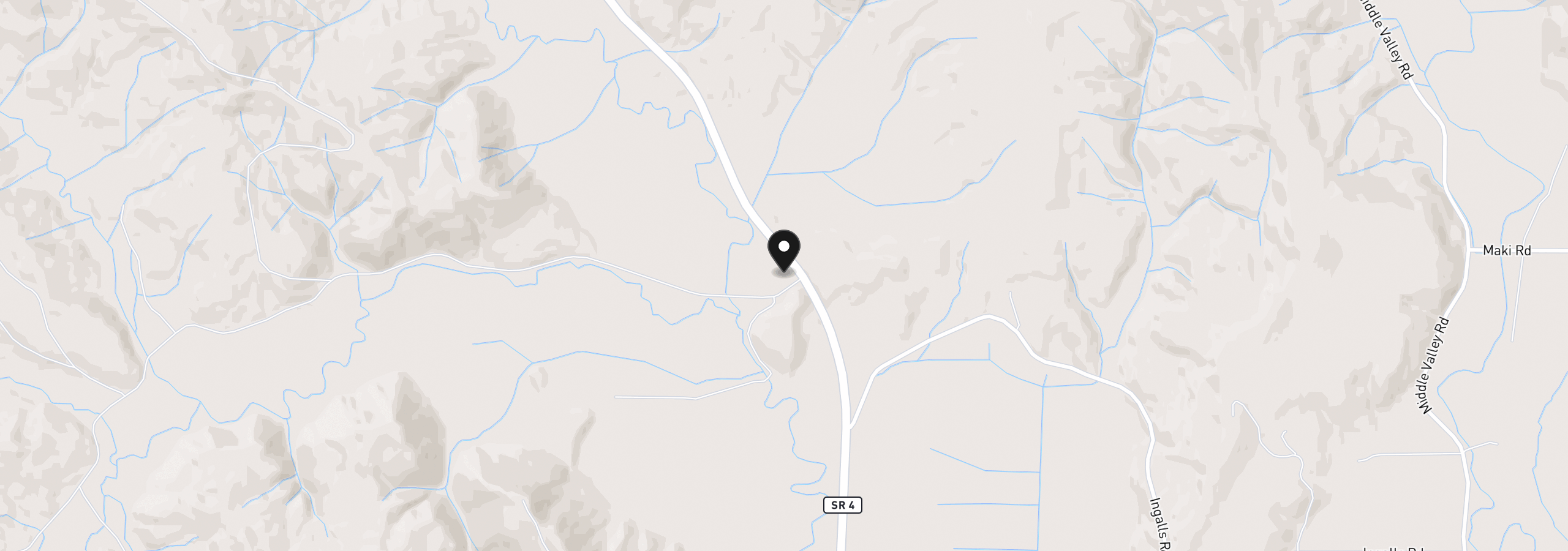 Map showing the location of W State Route 4, Skamokawa, Wa 98647