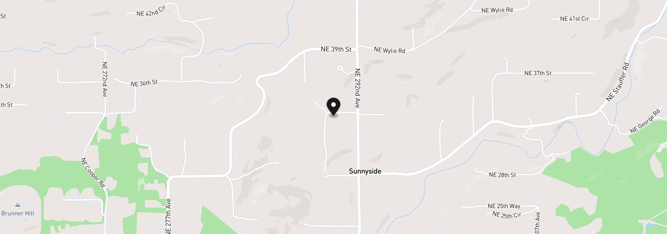 Map showing the location of 29013 NE 33rd St, Camas, Wa 98607