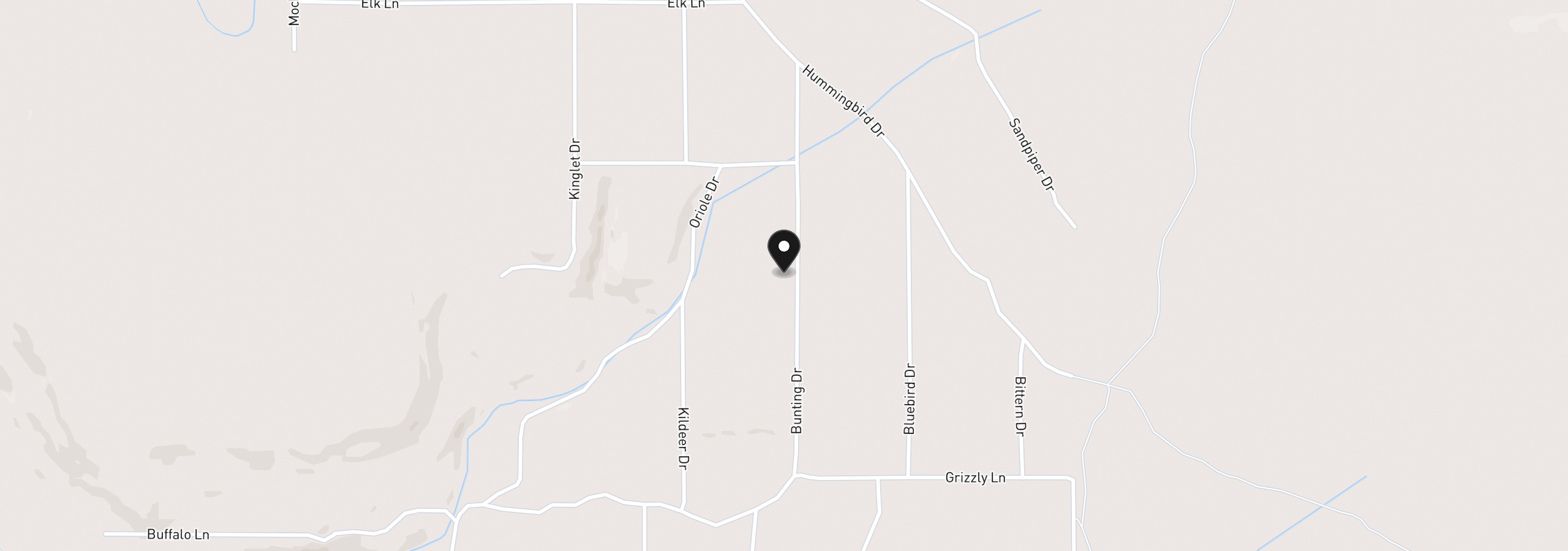 Map showing the location of Bunting Dr, Bonanza, OR 97623
