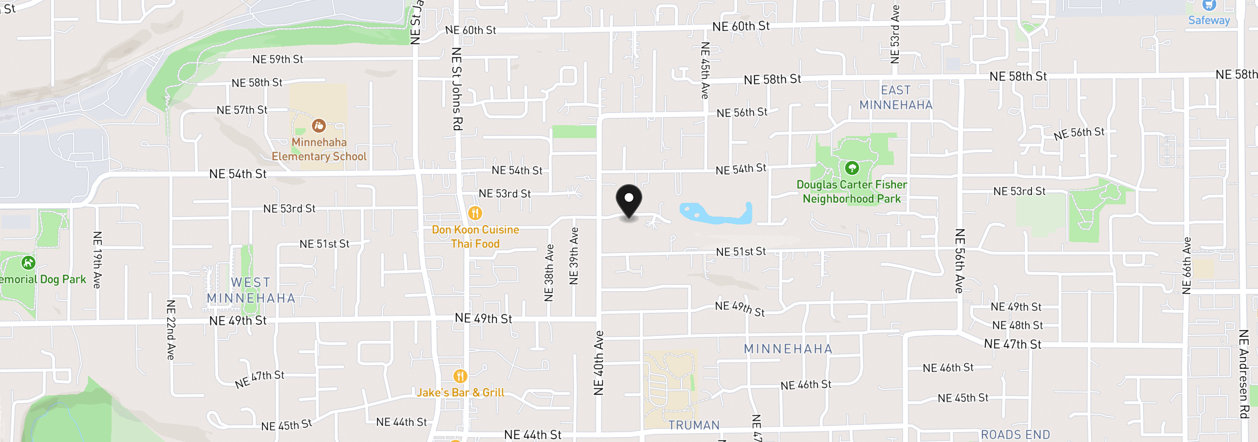 Map showing the location of 4107 NE 52nd St, Vancouver, Wa 98661
