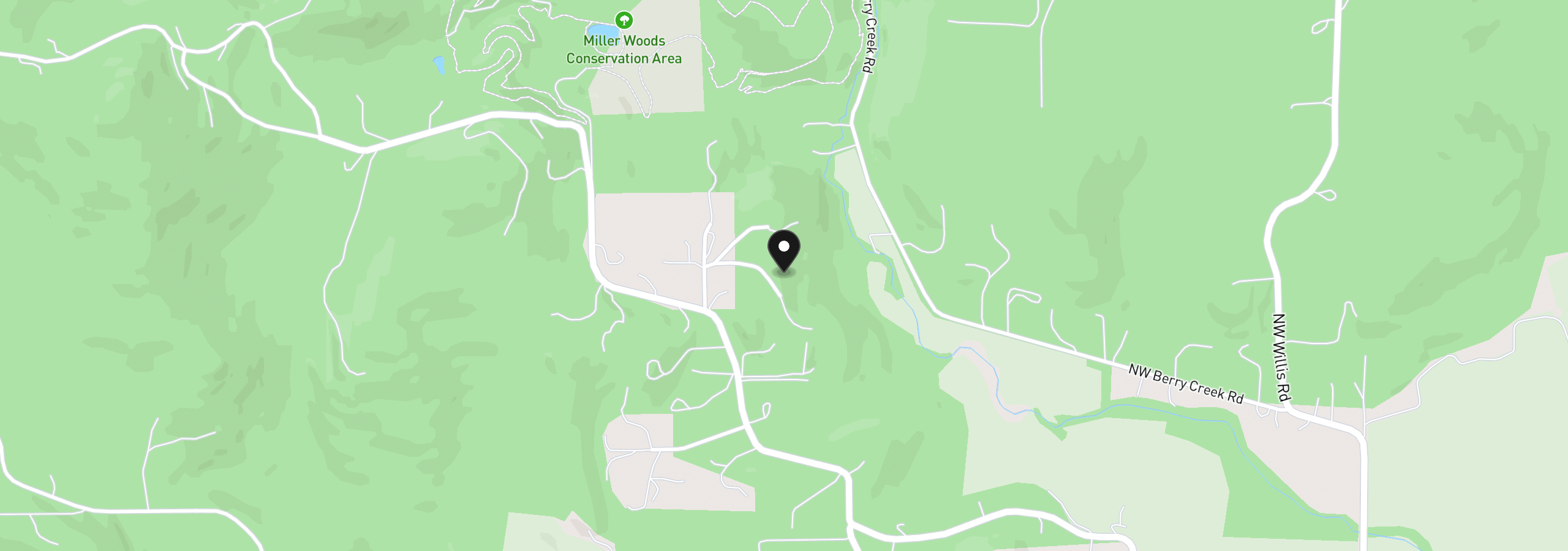 Map showing the location of 15000 NW Blacktail Ln, McMinnville, OR 97128