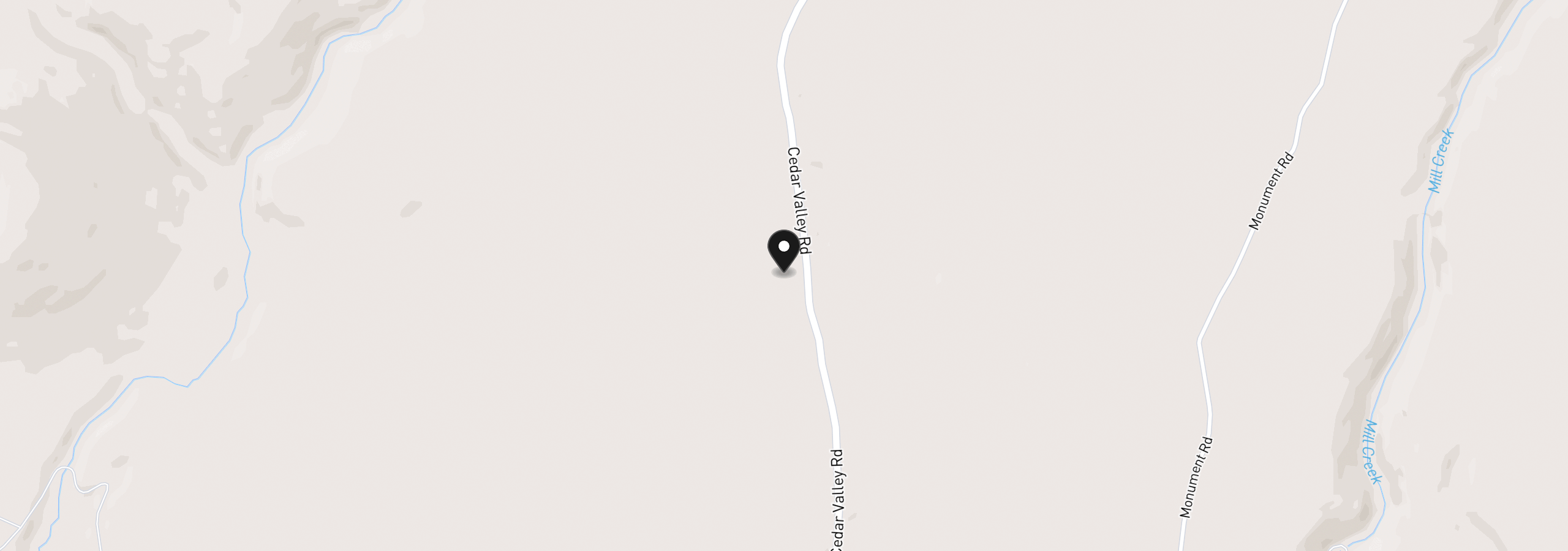 Map showing the location of Cedar Valley Rd, Goldendale, Wa 98620