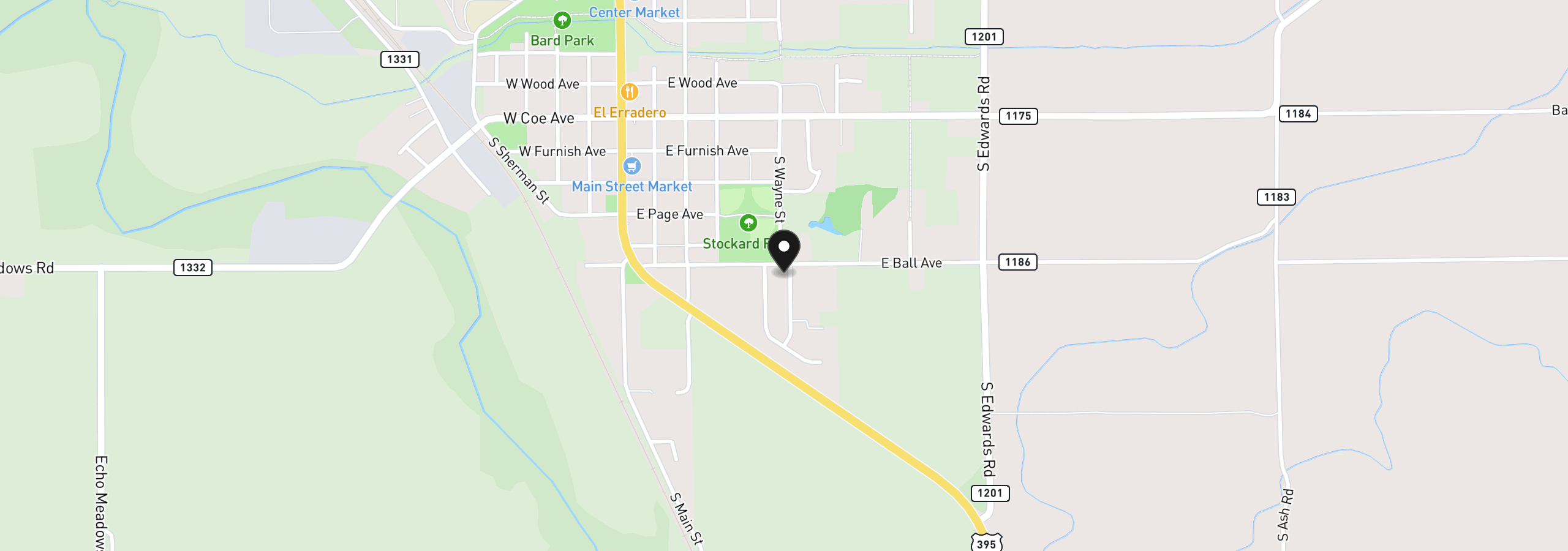 Map showing the location of 700 Jimmy St, Stanfield, OR 97875