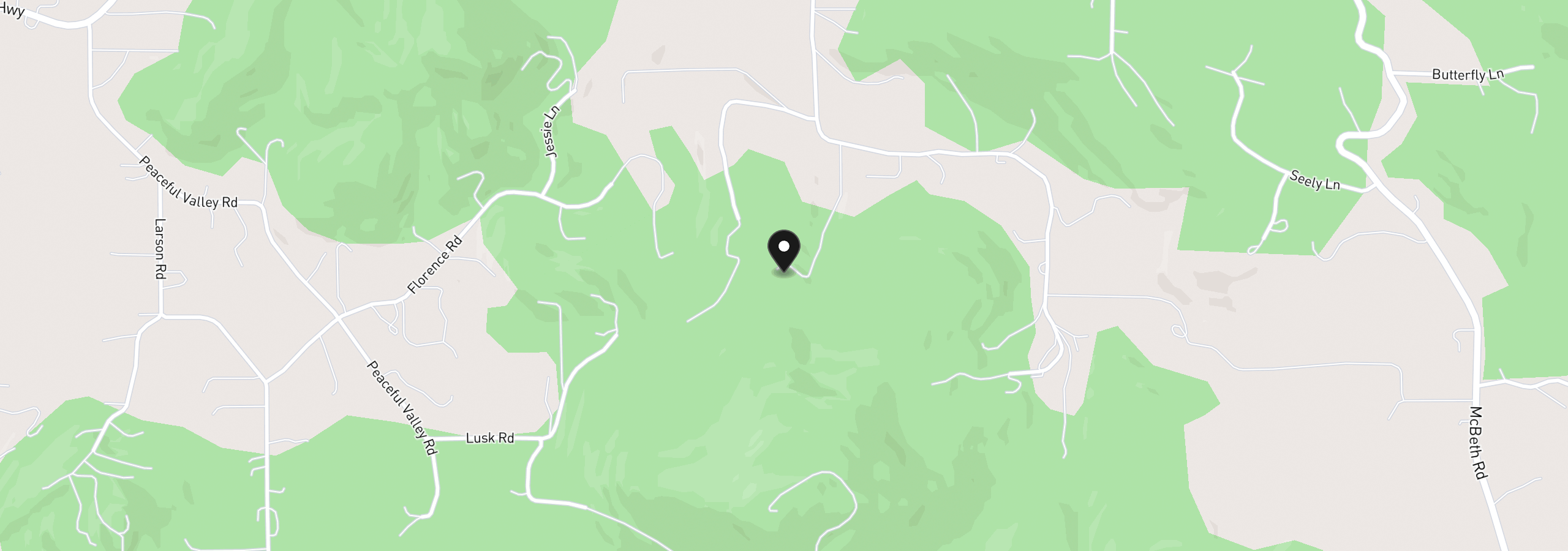 Map showing the location of 85266 Chezem Rd, Eugene, OR 97405