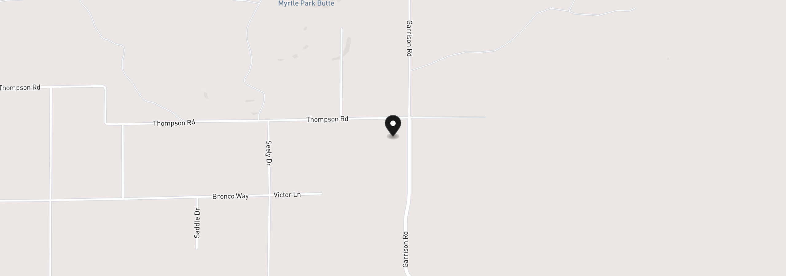 Map showing the location of Garrison Rd 1,2,3, Goldendale, Wa 98620