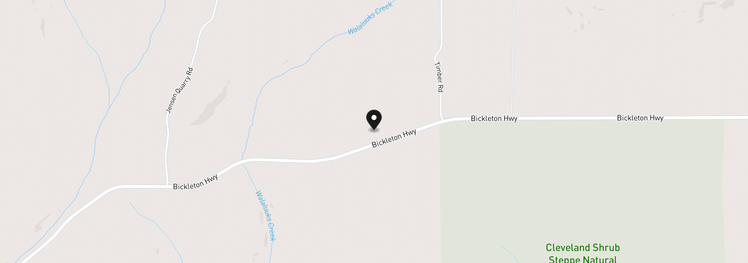 Map showing the location of 3021 Bickleton Hwy, Bickleton, Wa 99322