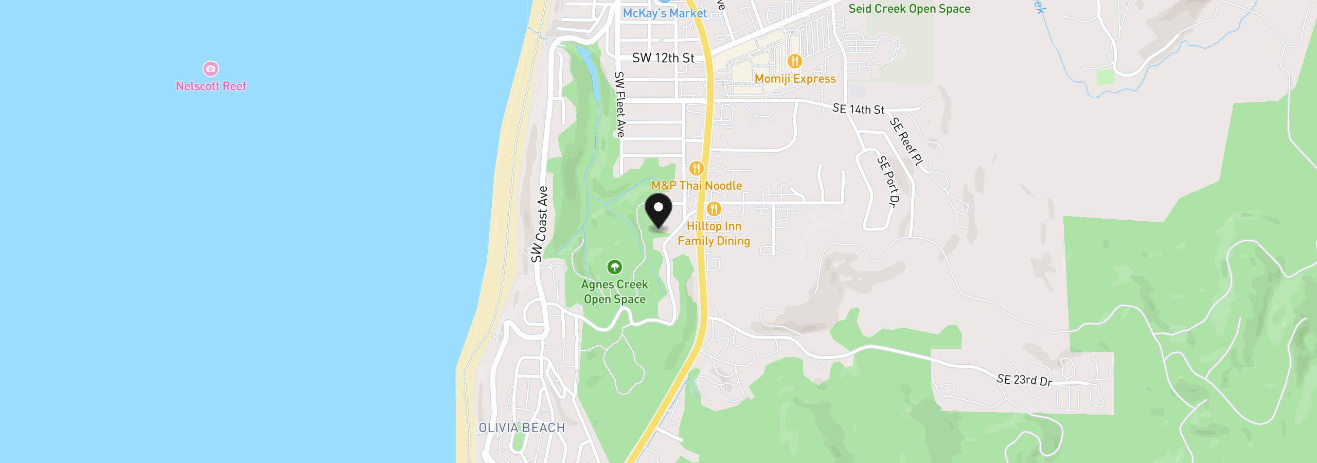 Map showing the location of 1942 SW Galley Ct, Lincoln City, OR 97367