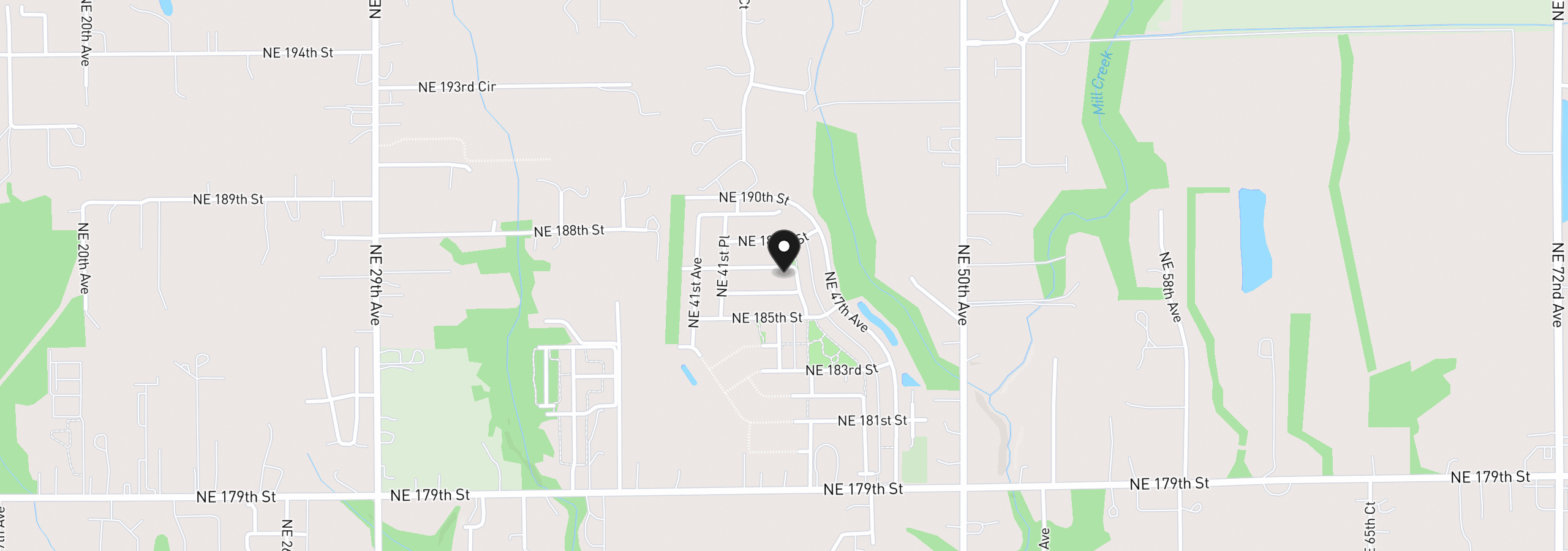 Map showing the location of 4313 NE 187th St Lot 228, Vancouver, Wa 98686