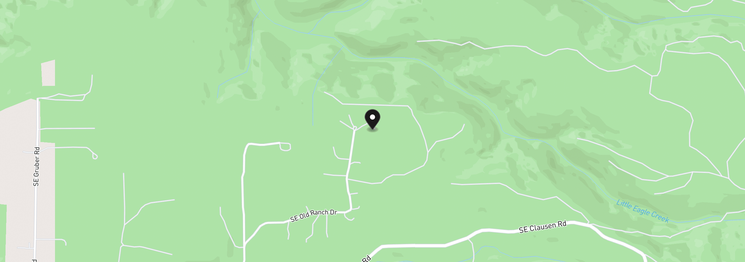 Map showing the location of 29380 SE Old Ranch Dr, Estacada, OR 97023