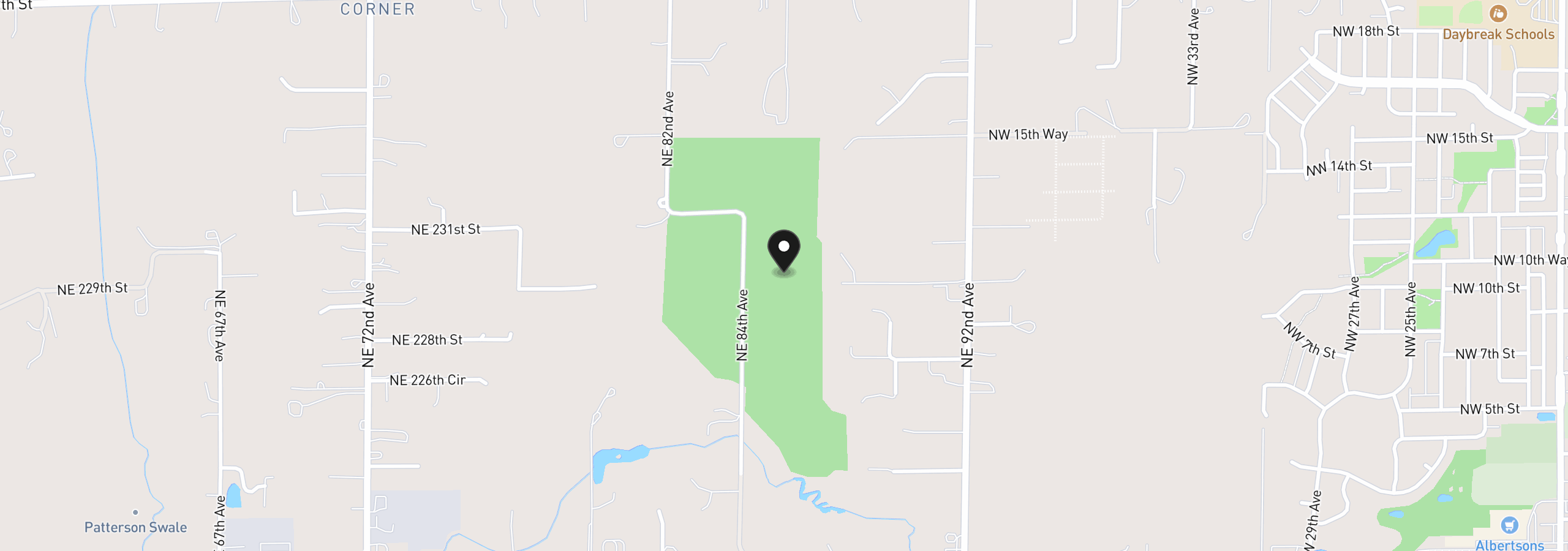 Map showing the location of 22901 NE 84th Ave, Battle Ground, Wa 98604
