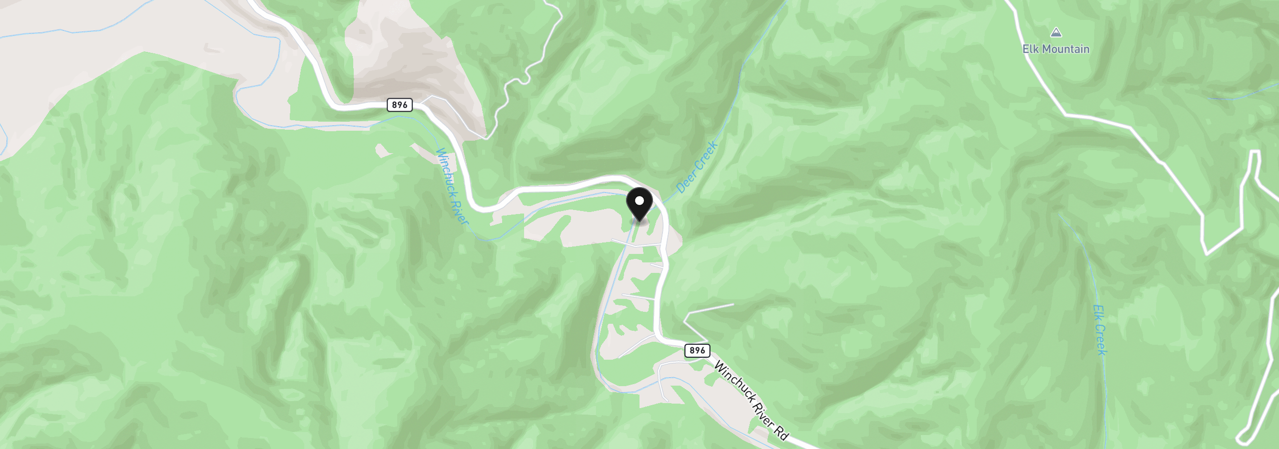 Map showing the location of 1008 Winchuck River Rd, Brookings, OR 97415
