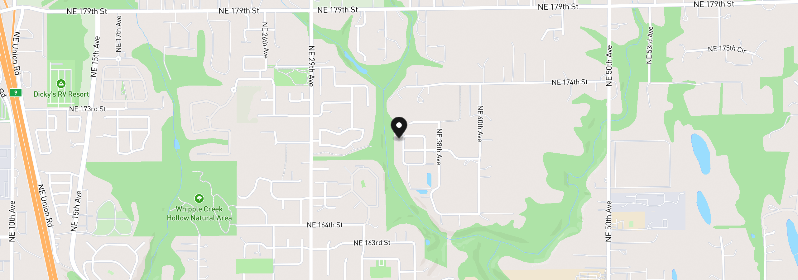 Map showing the location of 16906 NE 35th Ave, Vancouver, Wa 98686
