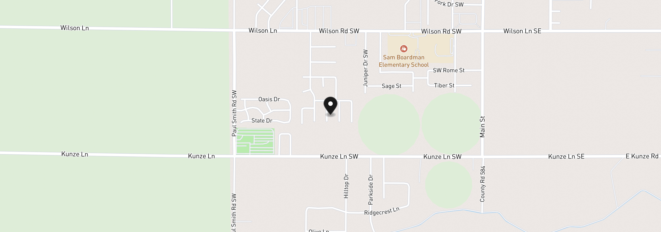Map showing the location of 215 SW Sparrow St., Boardman, OR 97818