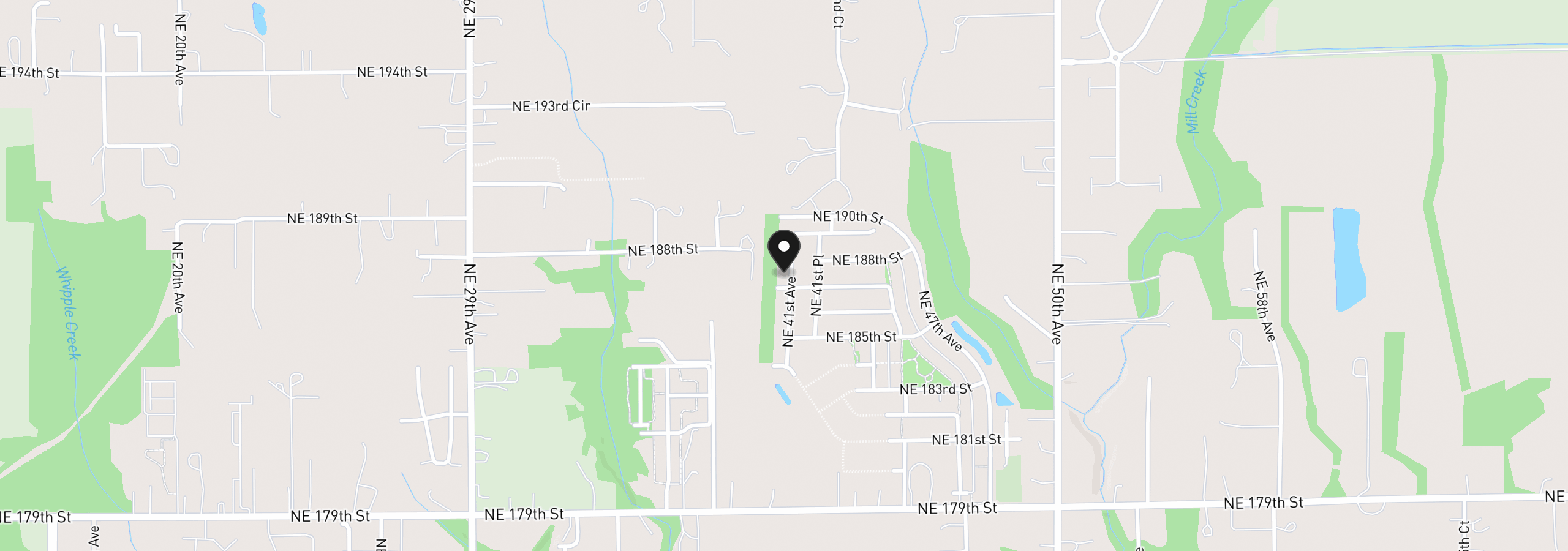 Map showing the location of 18710 NE 41st Ave Lot 415, Vancouver, Wa 98686