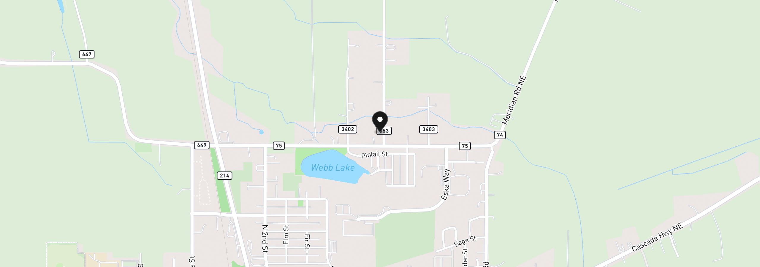 Map showing the location of 6647 Quarry Rd, Silverton, OR 97381