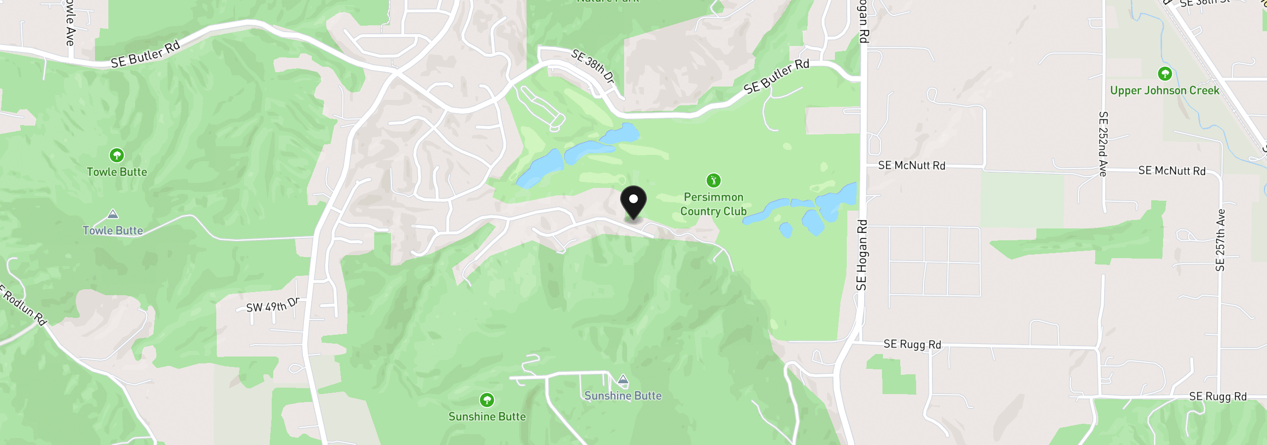 Map showing the location of 4660 SE Honors Dr, Gresham, OR 97080