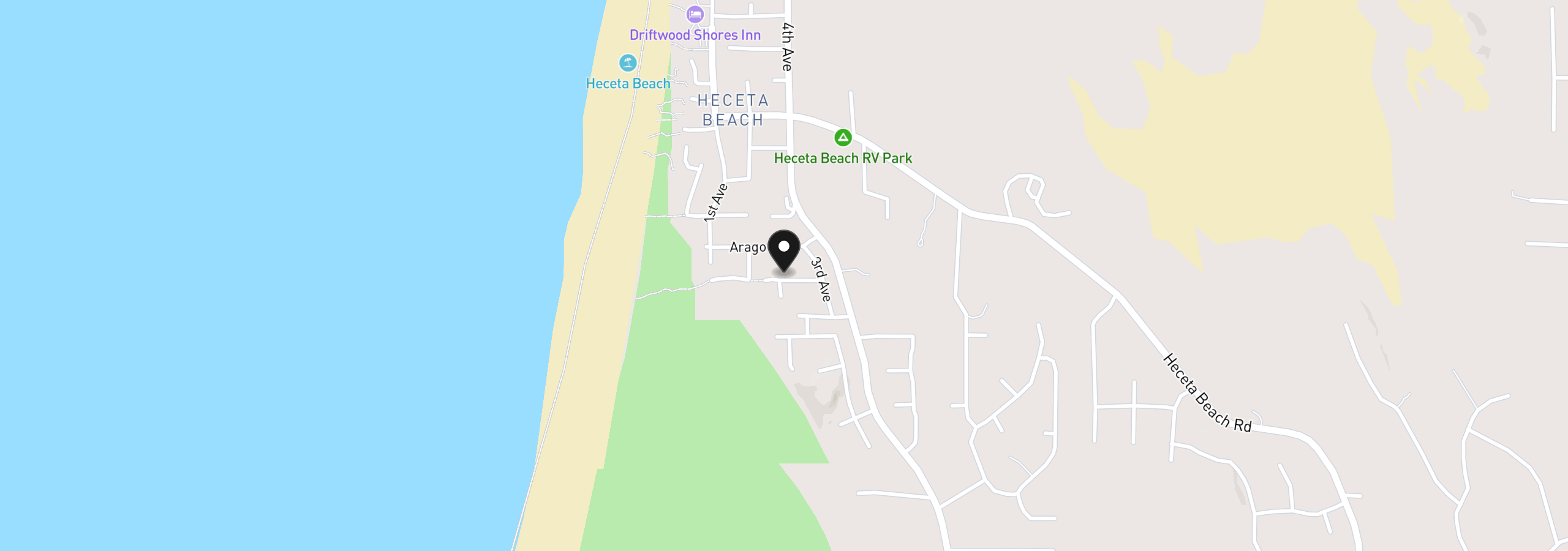 Map showing the location of 4609 Blanco St, Florence, OR 97439