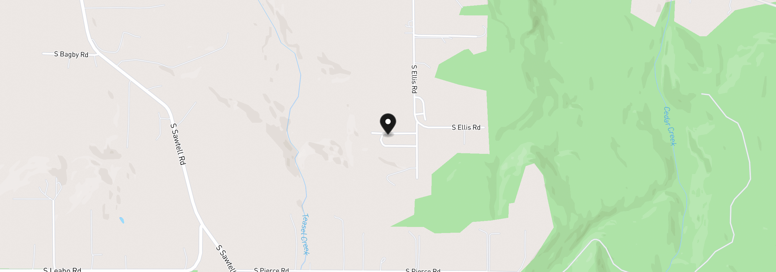 Map showing the location of 15634 S Fawn View Way, Molalla, OR 97038
