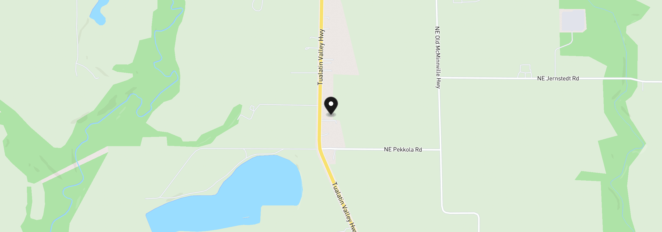 Map showing the location of 8180 Highway 47, Carlton, OR 97111