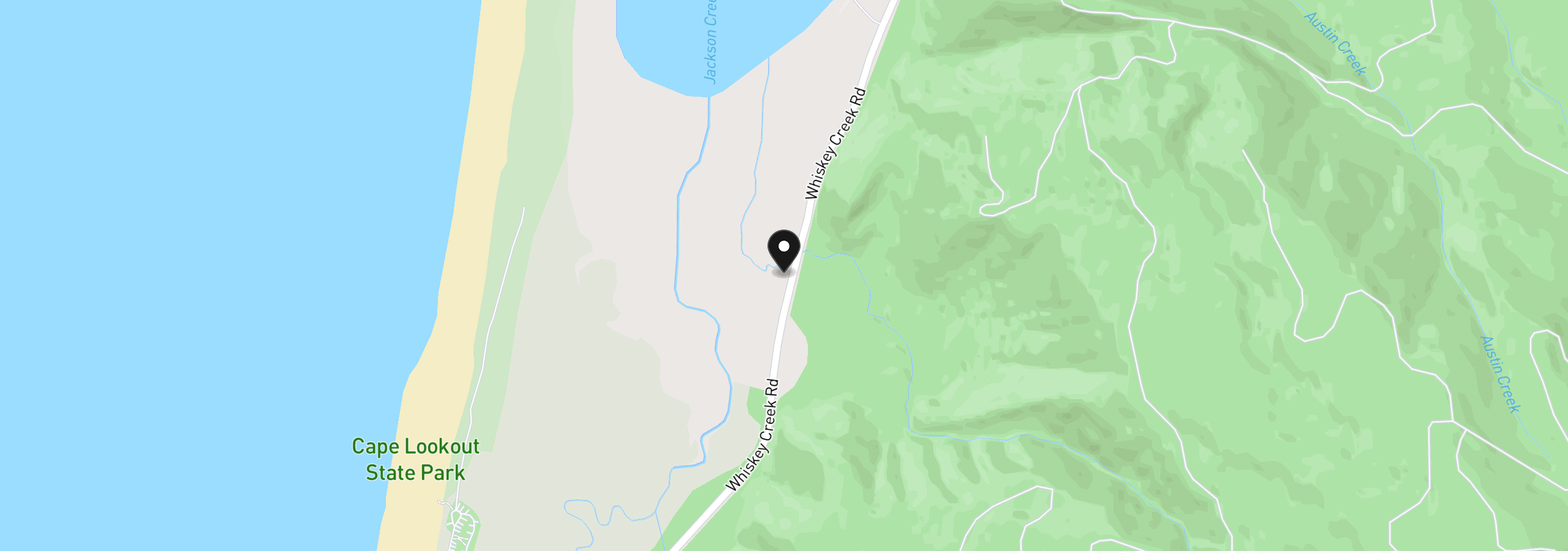 Map showing the location of 11250 Whiskey Creek Rd, Netarts, OR 97143