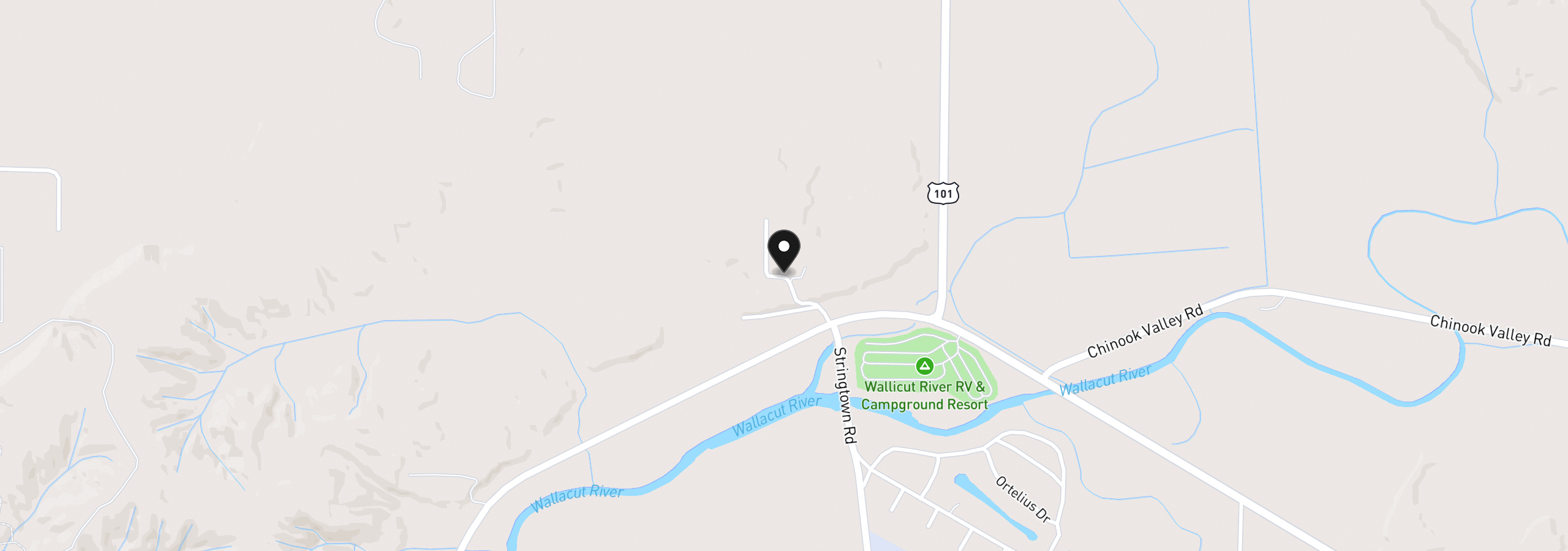 Map showing the location of 2902 Foxglove Ln, Ilwaco, Wa 98624