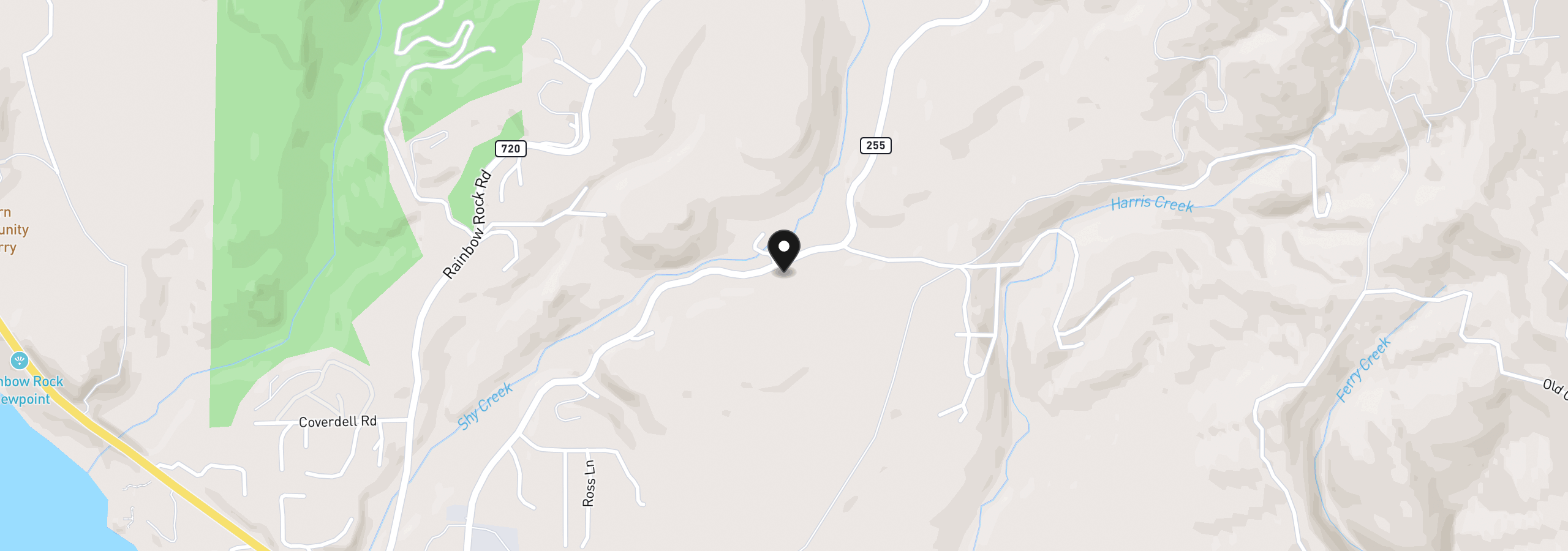 Map showing the location of 17735 Carpenterville Rd, Brookings, OR 97415