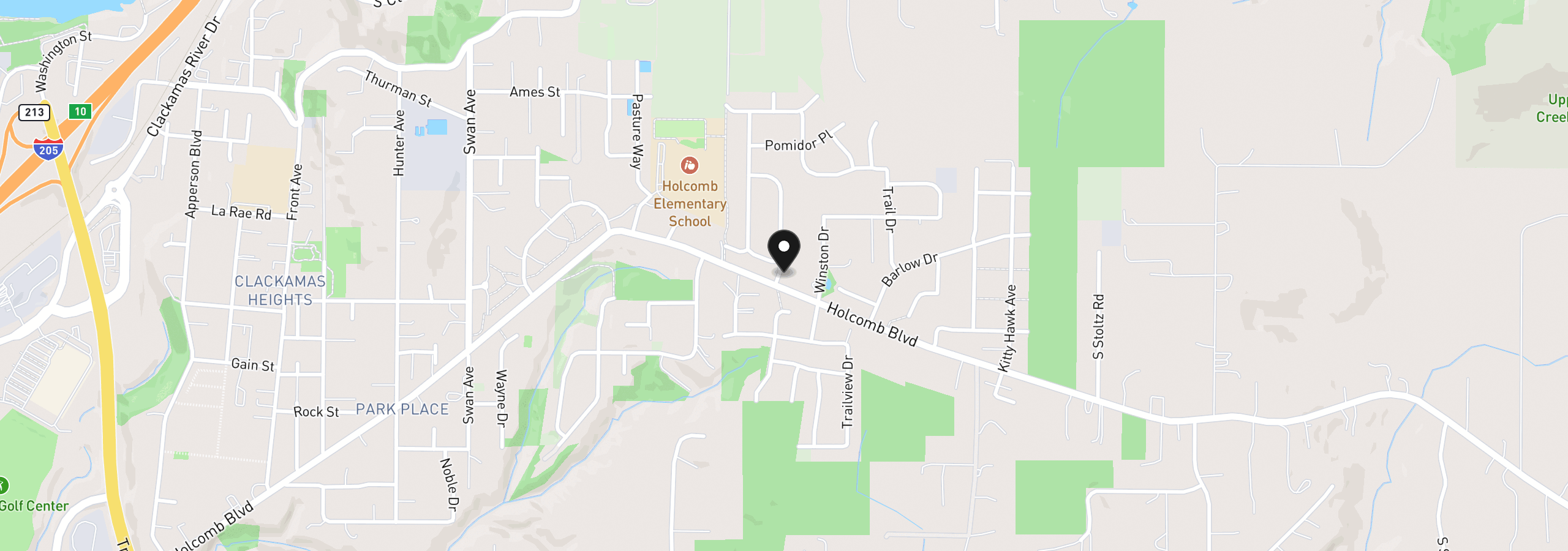 Map showing the location of 16084 Serres Farms Way 52, Oregon City, OR 97045