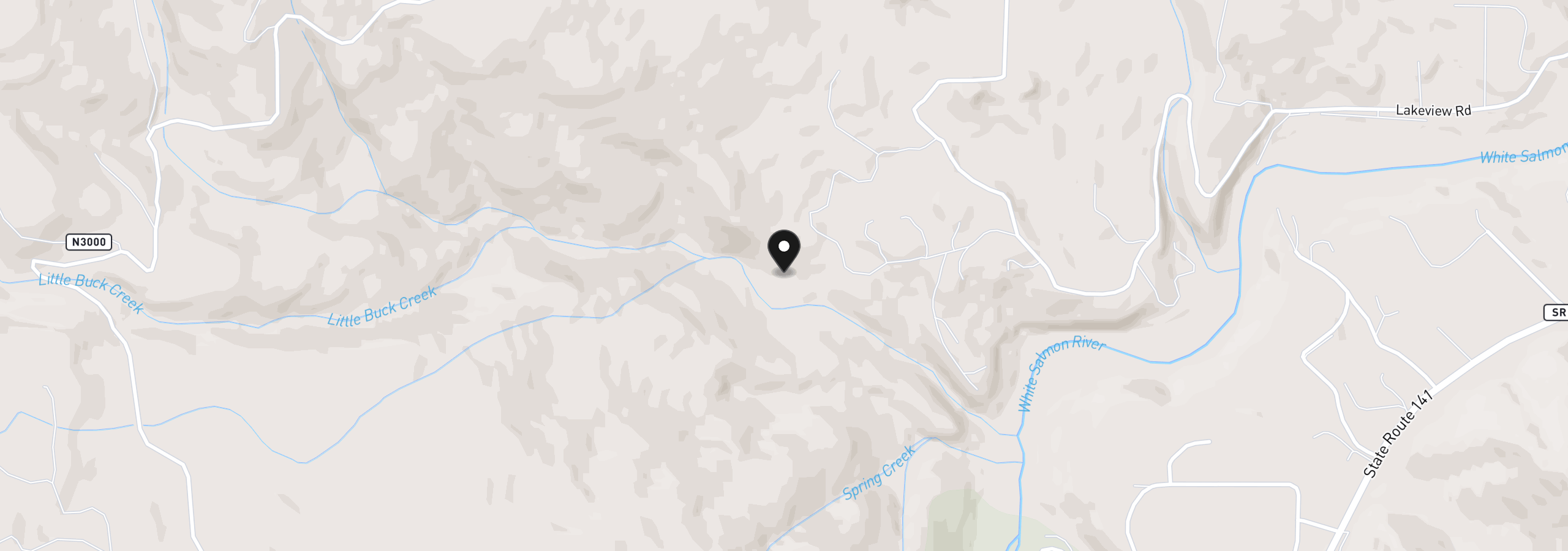 Map showing the location of 321 Upper Lakeview Rd, White Salmon, Wa 98672