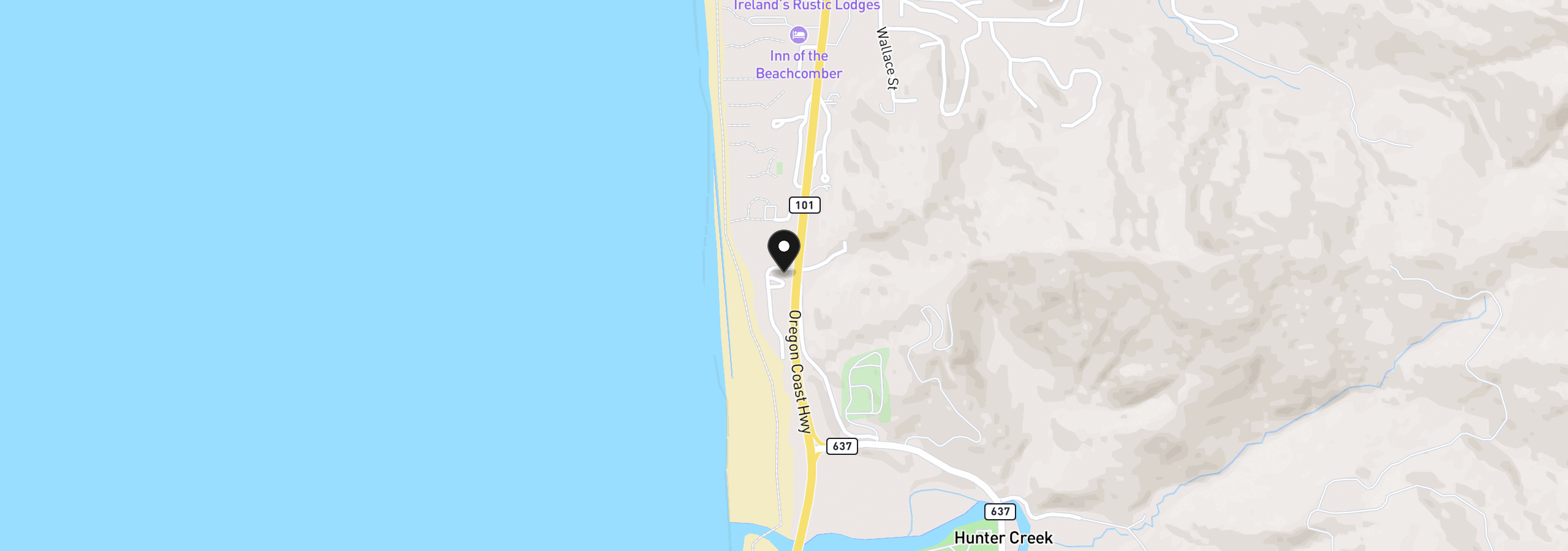 Map showing the location of 29049 Vizcaino Ct, Gold Beach, OR 97444