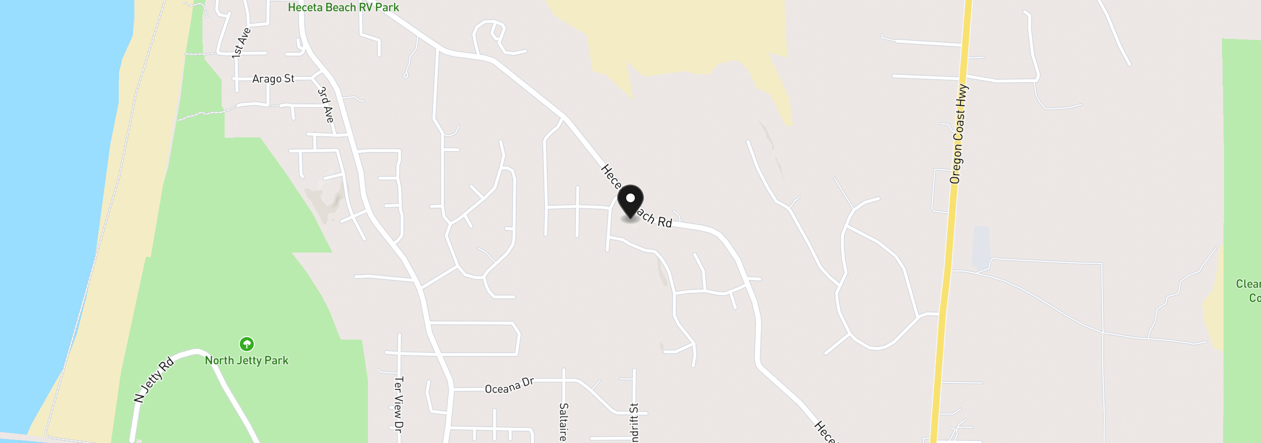 Map showing the location of 87977 Kelsie Way, Florence, OR 97439