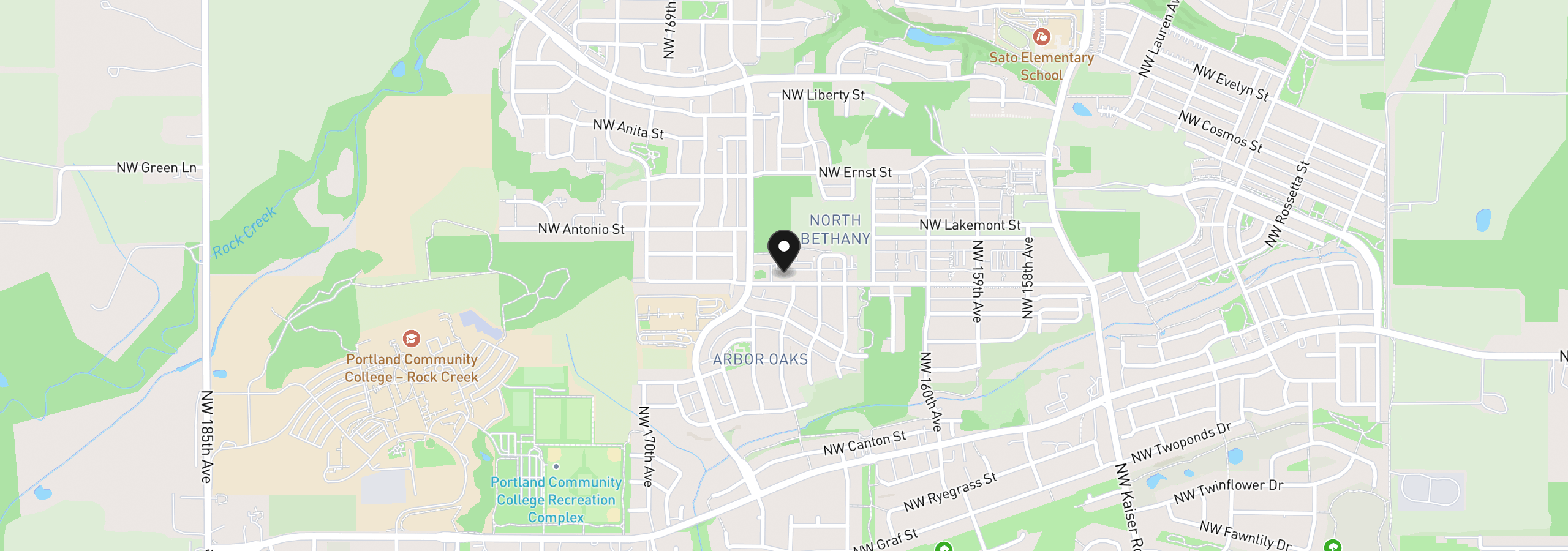 Map showing the location of 16441 NW Chadwick Way 303, Portland, OR 97229