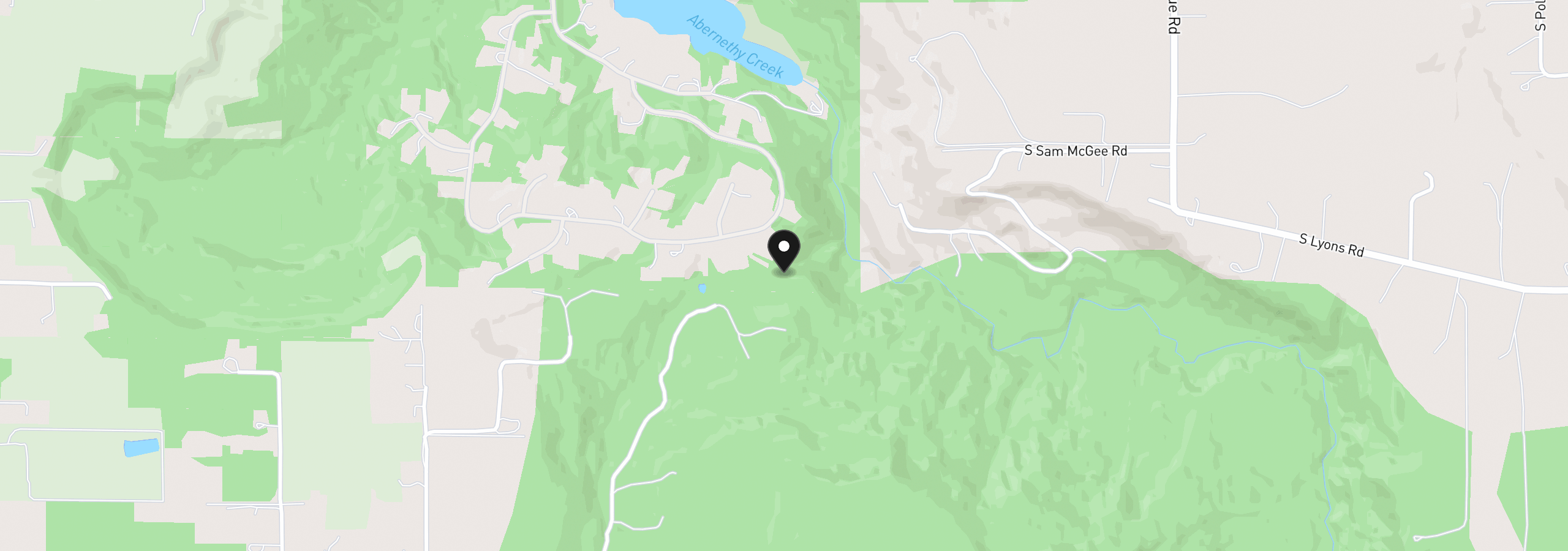 Map showing the location of 20717 S Monpano Overlook Dr, Oregon City, OR 97045