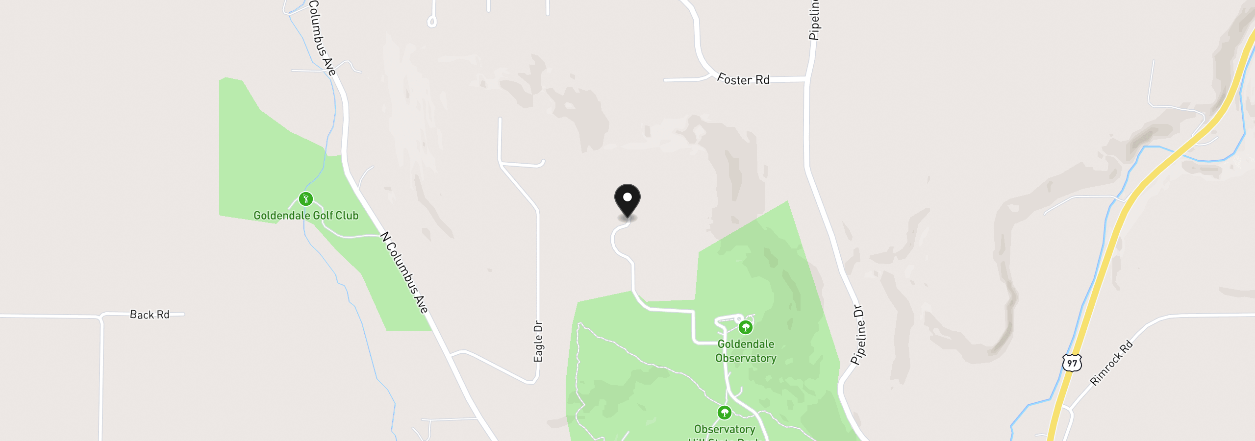 Map showing the location of 3 Carol Ln, Goldendale, Wa 98620