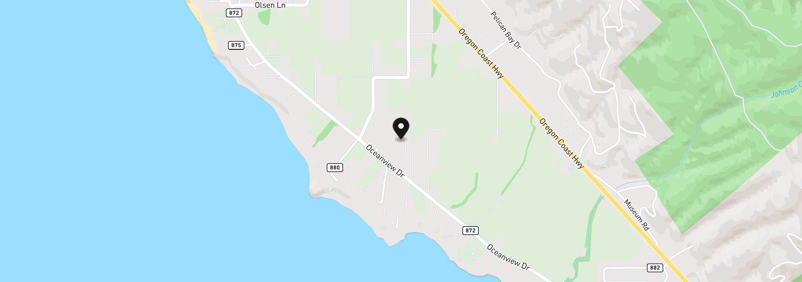 Map showing the location of 15505 Oceanview Dr 31, Brookings, OR 97415