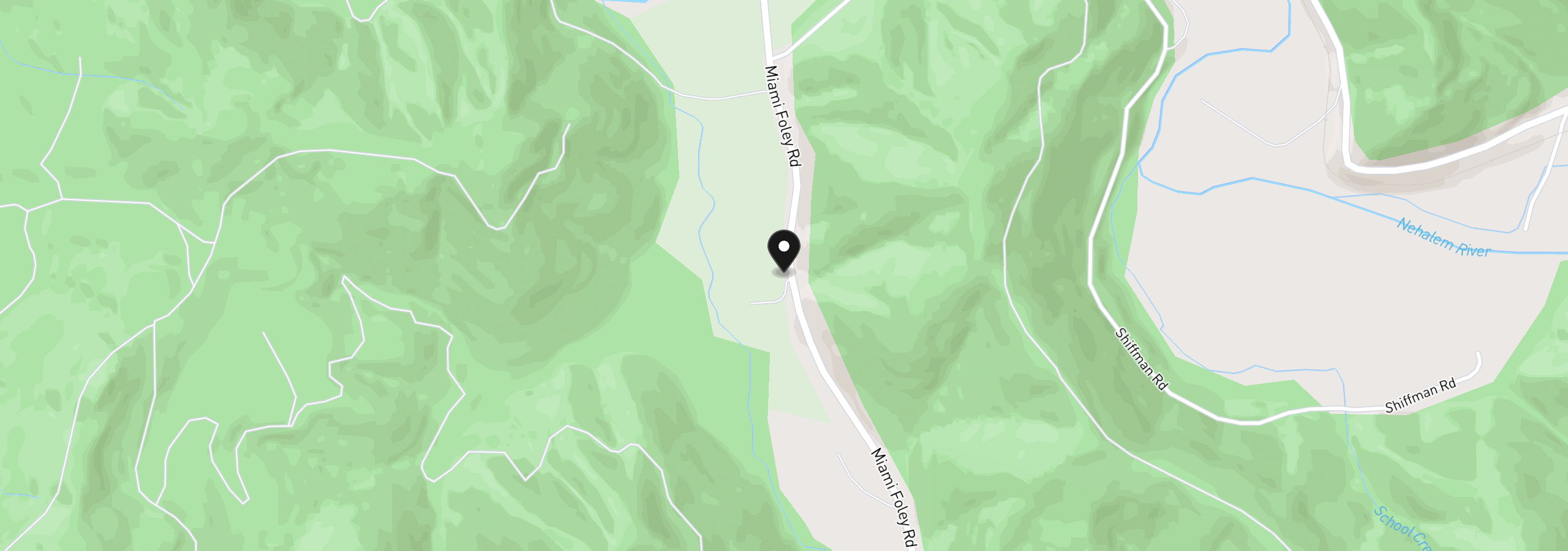 Map showing the location of 32300 Miami Foley Rd, Nehalem, OR 97131