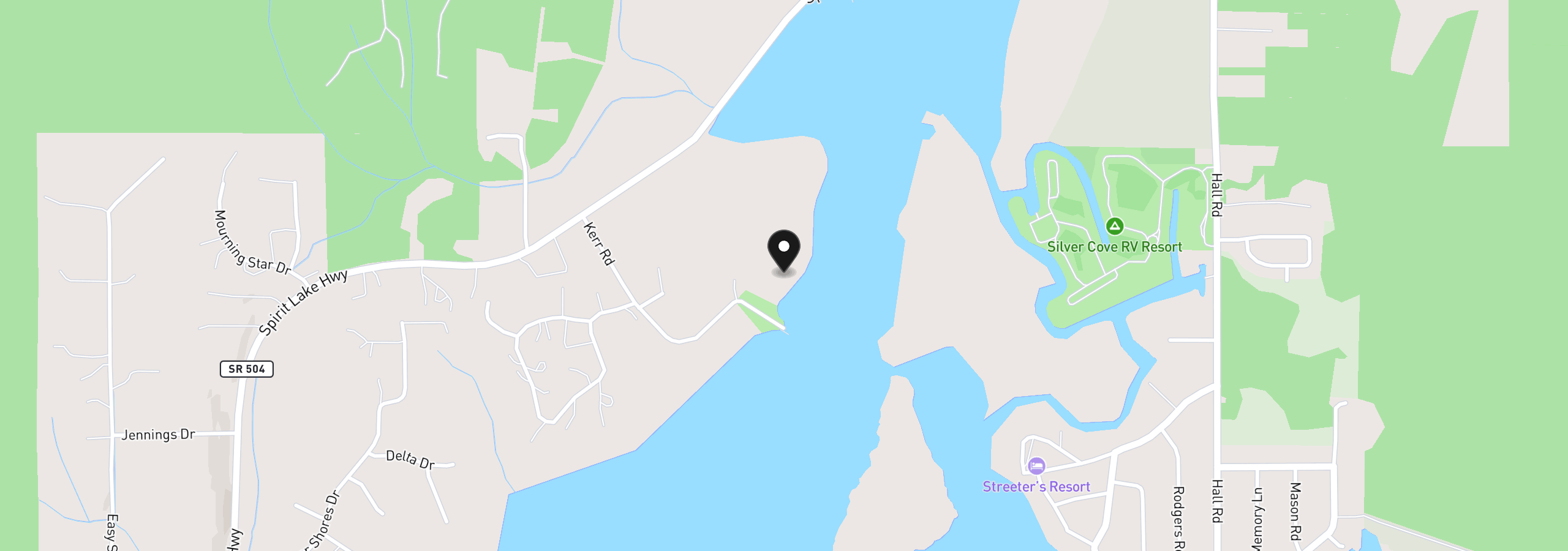 Map showing the location of 500 Kerr Rd, Silver Lake, Wa 98645