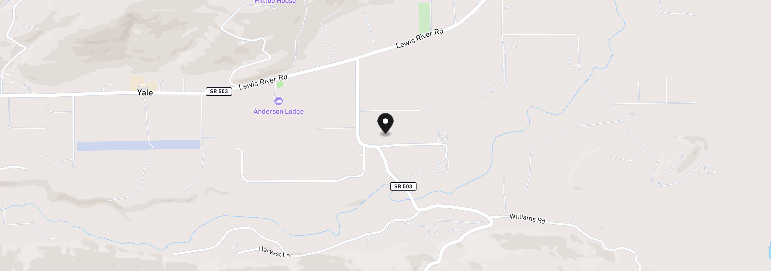 Map showing the location of 129 Barton Way, Ariel, Wa 98603