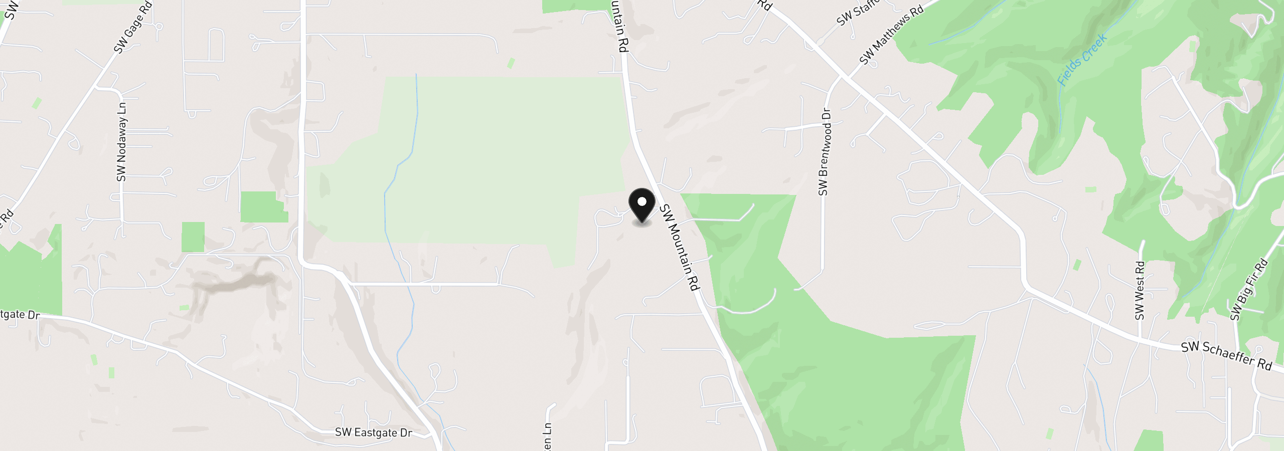 Map showing the location of 24601 SW Mountain Rd, West Linn, OR 97068