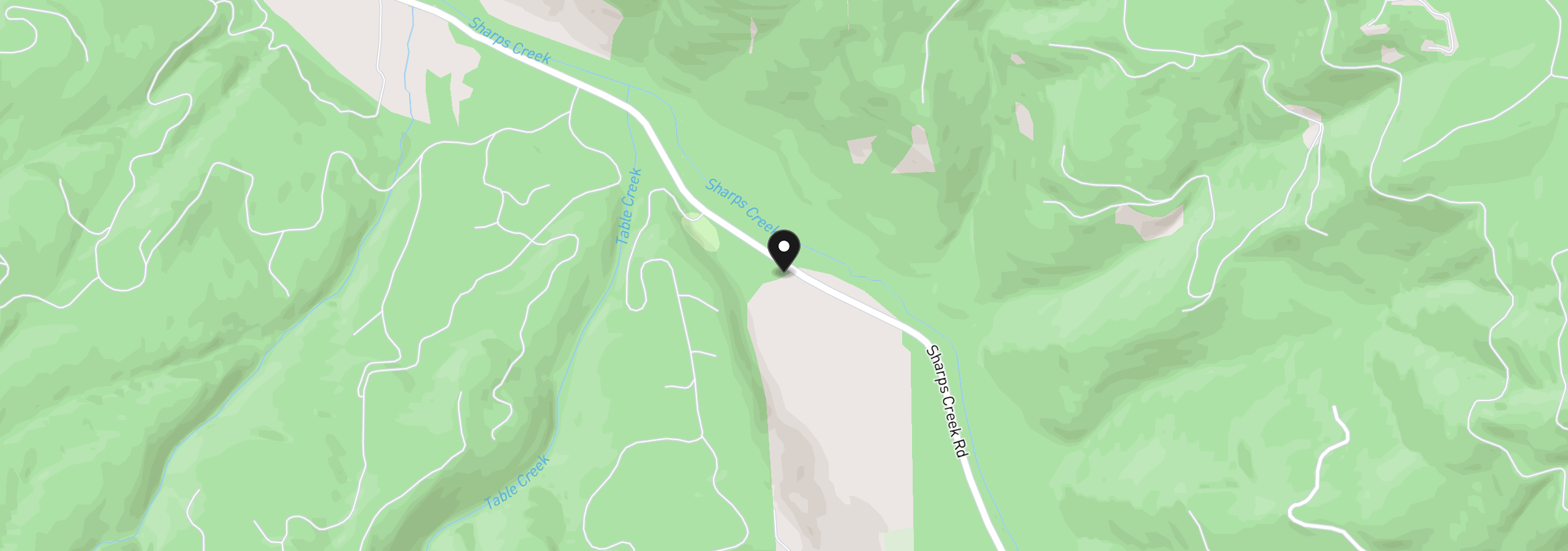 Map showing the location of Sharps Creek Rd, Dorena, OR 97434