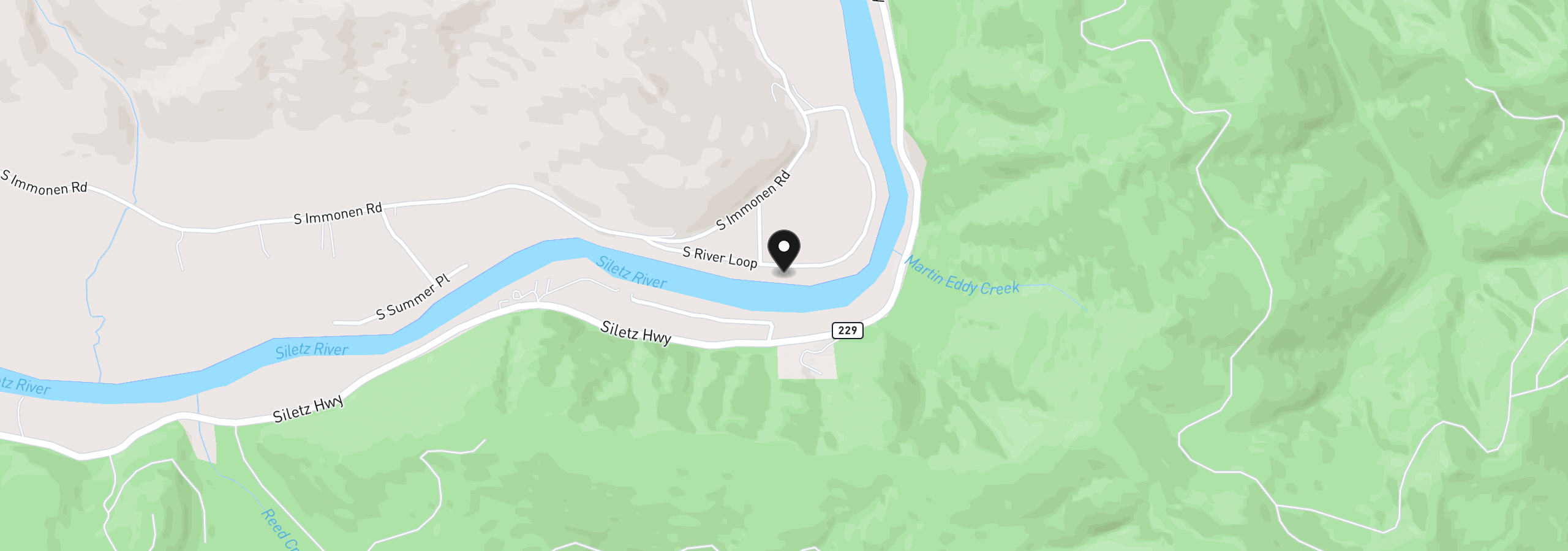 Map showing the location of 5944 S River Loop, Lincoln City, OR 97367
