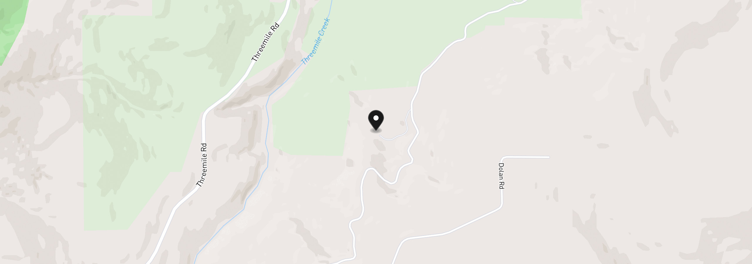 Map showing the location of 4255 Pleasant Ridge Rd, The Dalles, OR 97058