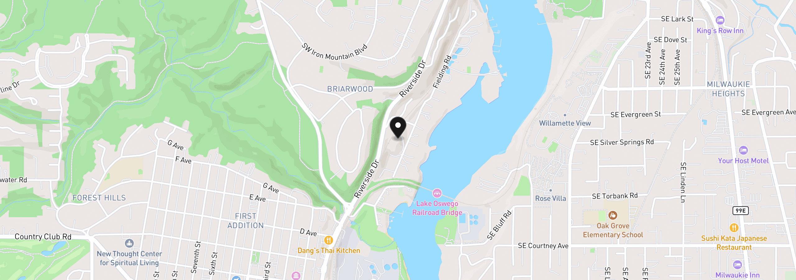Map showing the location of 13537 Fielding Rd, Lake Oswego, OR 97034