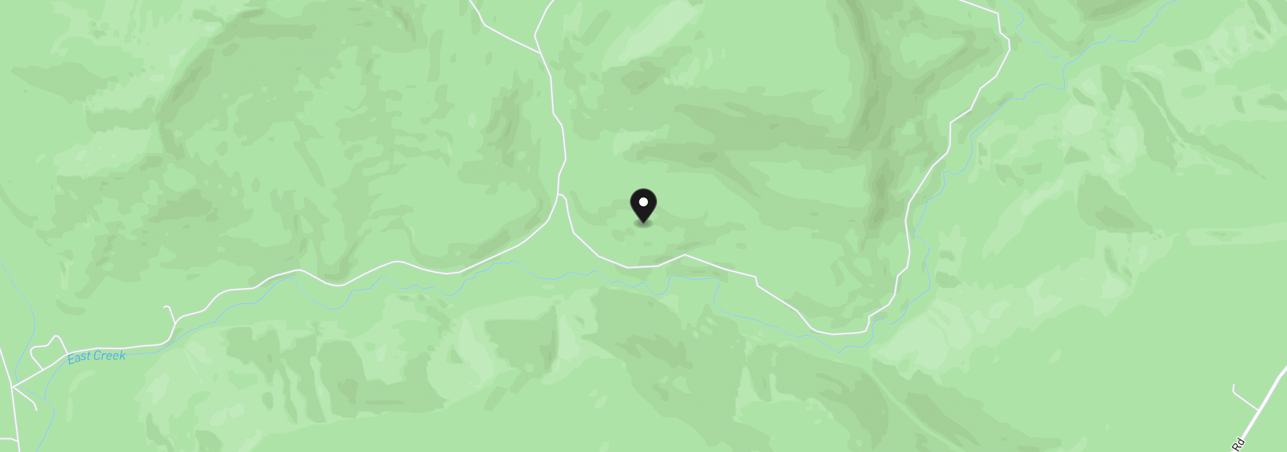 Map showing the location of 12251 SW East Creek Rd, Willamina, OR 97396