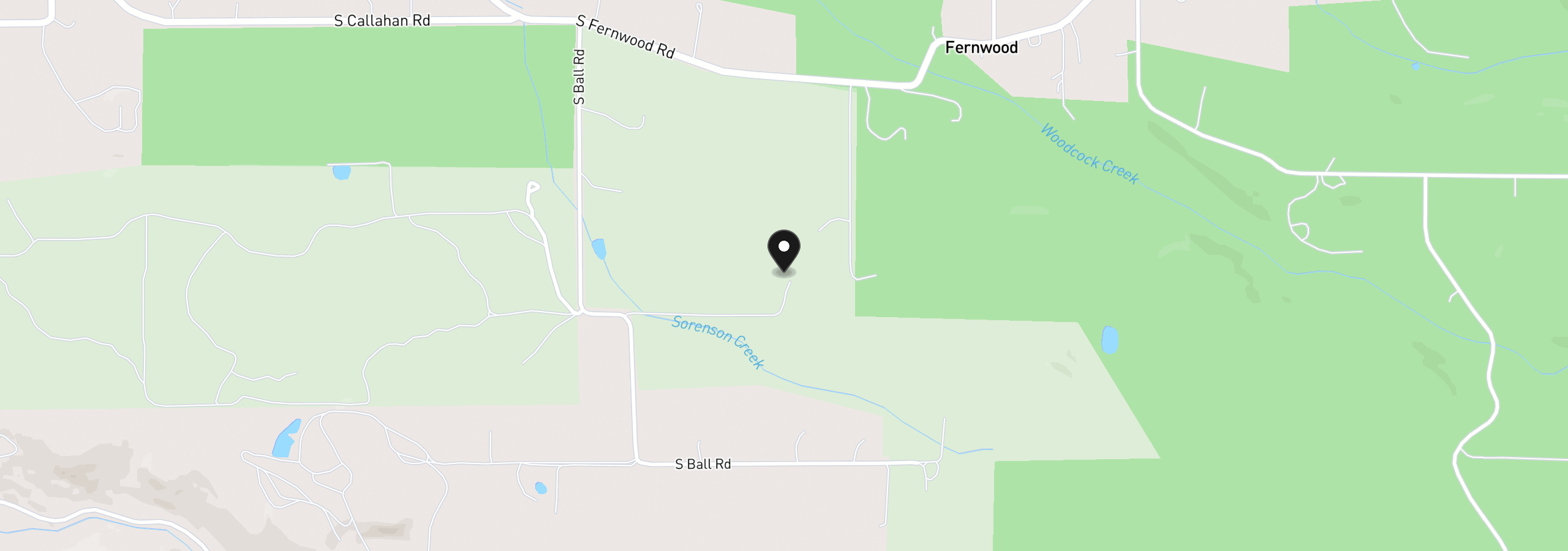 Map showing the location of 33740 S Ball Rd, Molalla, OR 97038
