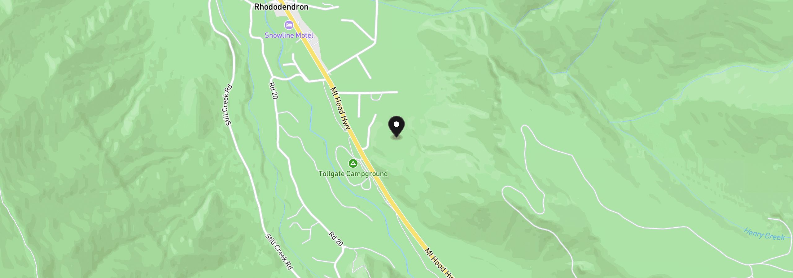 Map showing the location of 0 E Belle Lake Rd 2, Rhododendron, OR 97049