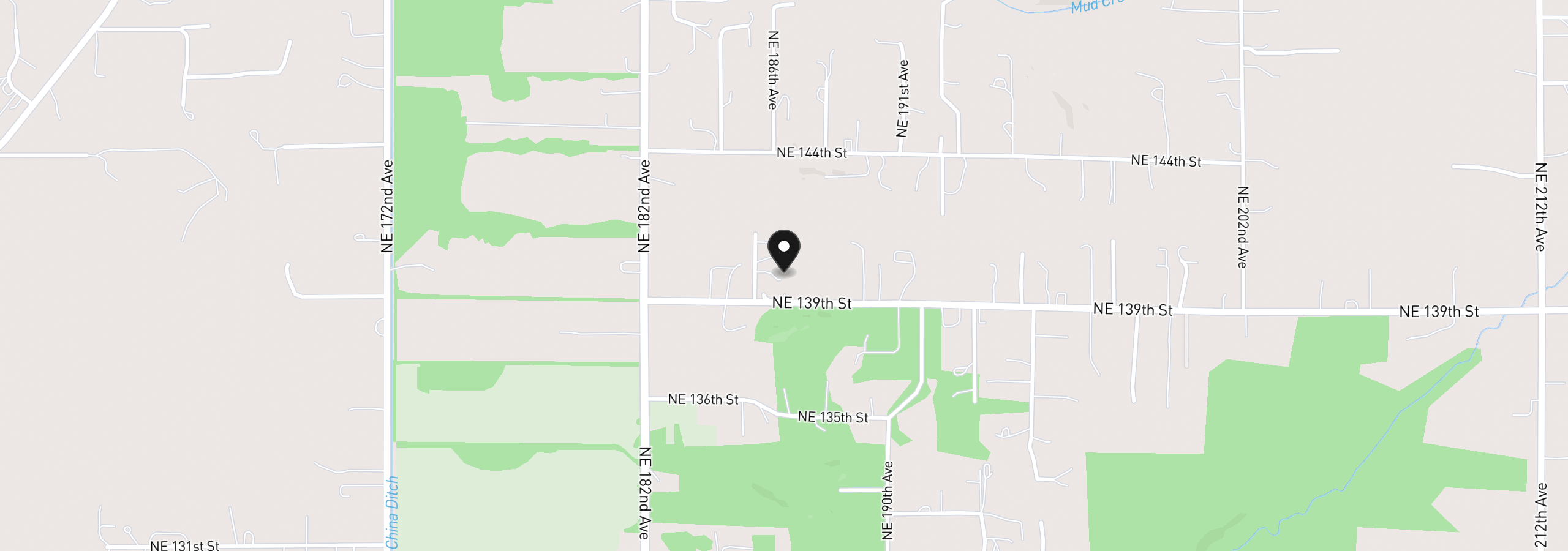 Map showing the location of 14001 NE 186th Ave, Brush Prairie, Wa 98606